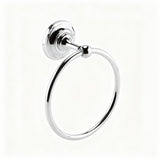 Aquarius Bathrooms Towel Rails and Rings Aquarius Blenheim Traditional Towel Ring in Chrome