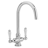 Sagittarius Kitchen Tap Brushed Nickel Sagittarius Canterbury Lever Monobloc Kitchen Sink Mixer Tap