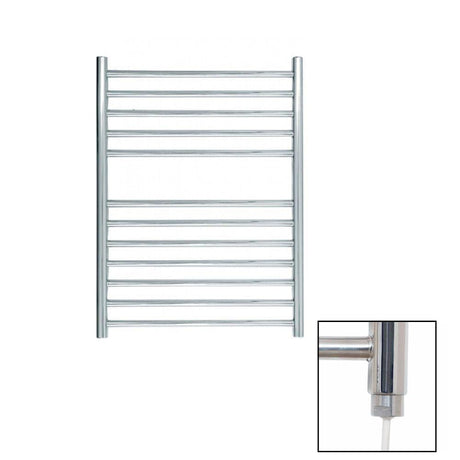 JIS Ladder Rail 700 x 520mm / Polished Chrome / Electric Only JIS Sussex Ouse Vertical Stainless Steel Heated Towel Rail