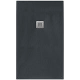 Tissino Rectangle Shower Tray 1600 x 1000mm Tissino Giorgio2 Rectangle Shower Tray in Graphite Slate