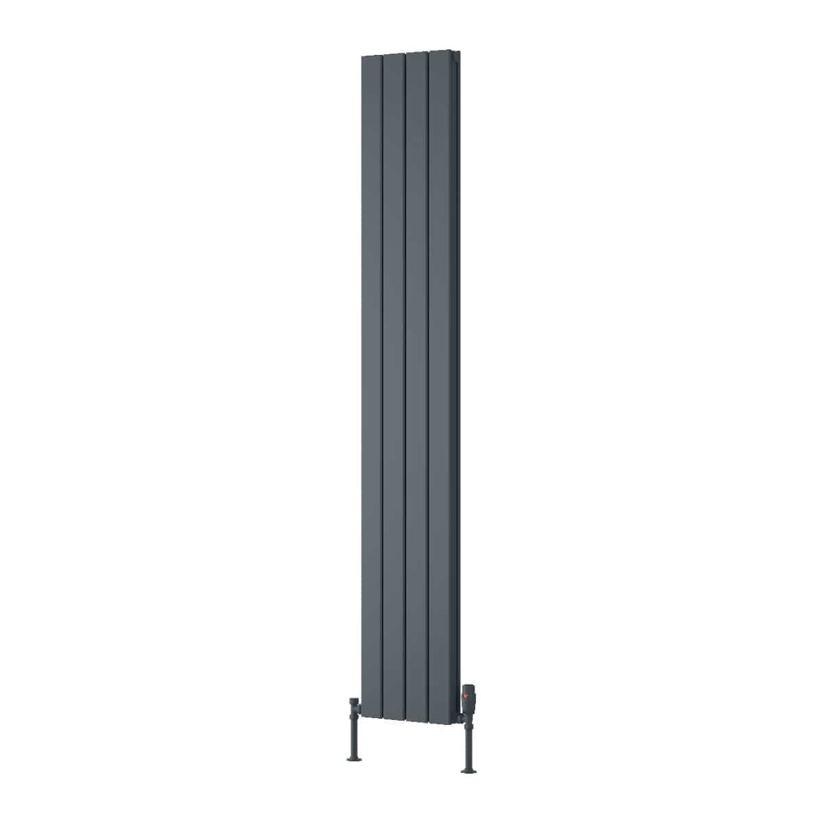 Reina Panel Radiator 1800 x 295mm / Anthracite Reina Piatto Double Vertical Panel Central Heating Radiator