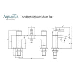 Aquarius Bath Shower Mixer Aquarius Arc Bath Shower Mixer Tap with Shower Kit
