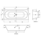 Aquarius Bathrooms Double Ended Bath Aquarius Maree Double Ended Bath With Legs Set