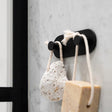 Smedbo Robe Hook Matt Black Smedbo Dot Self-Adhesive Double Robe Hook