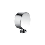Flova Shower Brackets and Outlets Diamond Chrome Flova Levo Round Wall Outlet Elbow