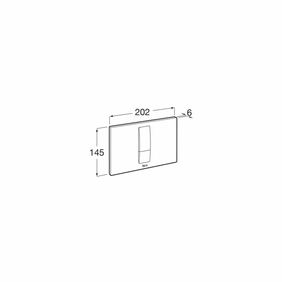 Roca Flush Plate Roca Duplo-S PS4 Flush Plate