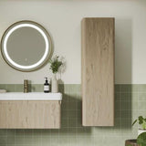 Aquarius Storage Unit Aquarius Corinthe Wall Mounted Tall Unit - 1200 x 350mm in Textured Oak