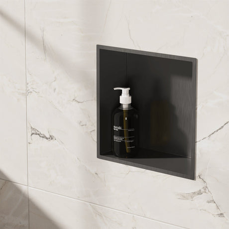 Crosswater Shower Niche Slate Crosswater Square Shower Niche - 305 x 305 x 120mm
