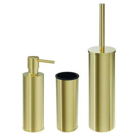 Crosswater Accessory Set Brushed Brass Crosswater MPRO Floorstanding Accessory Set