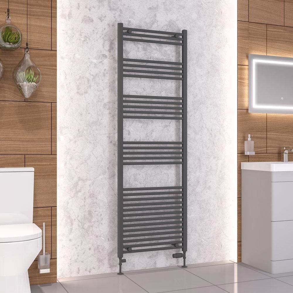 Eastbrook Wendover Straight Heated Towel Rail in Anthracite