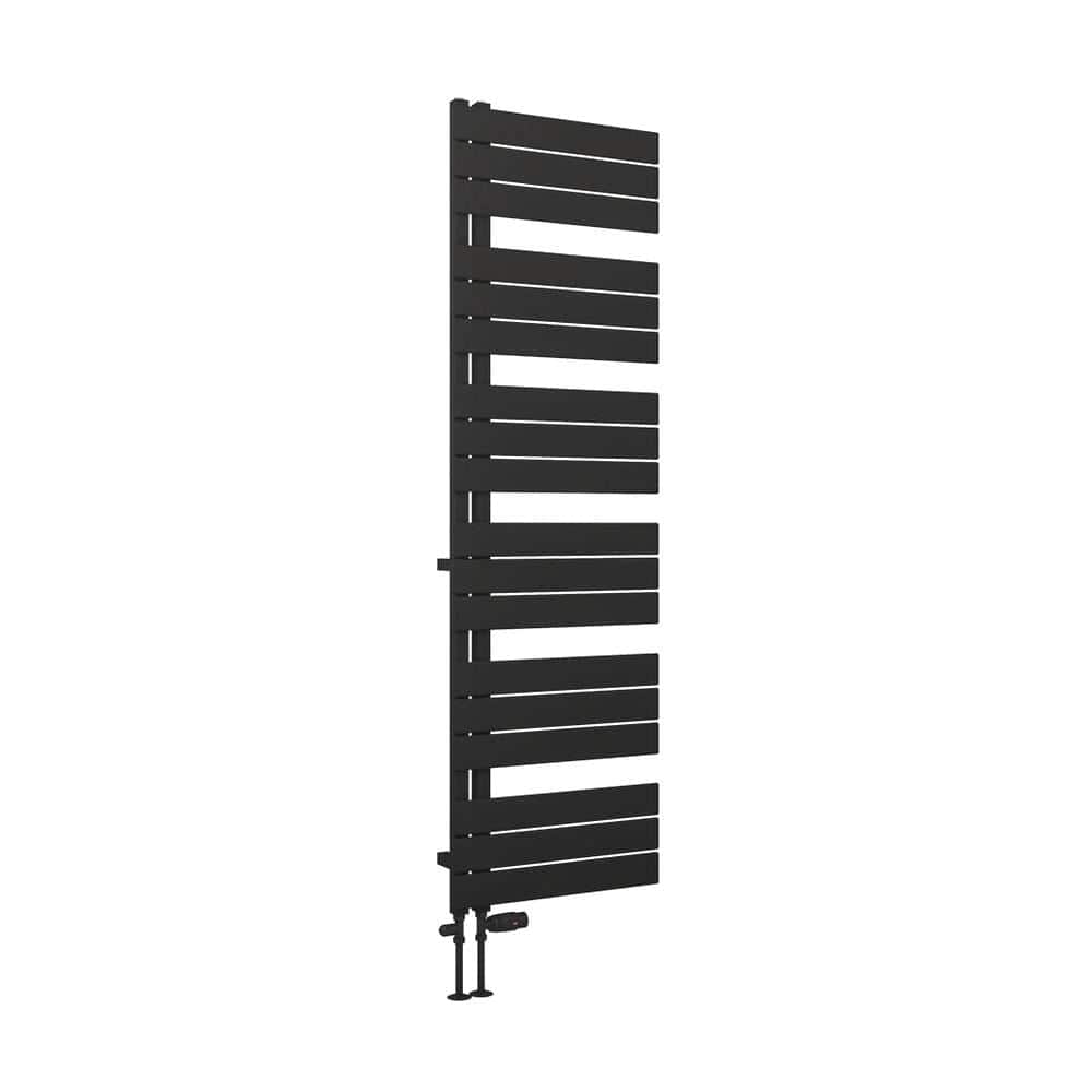 Eastbrook Helmsley Straight Vertical Designer Towel Rail in Matt Black