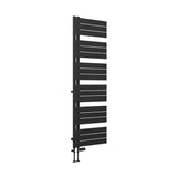 Eastbrook Helmsley Straight Vertical Designer Towel Rail in Matt Black