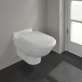 Villeroy & Boch Toilet Seat Villeroy & Boch Hommage Soft Close, Quick Release Toilet Seat in White Alpin