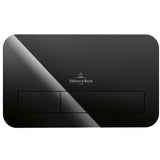 Villeroy and Boch Flush Plate Glossy Black Villeroy & Boch ViConnect 200G Glass Toilet Flush Plate