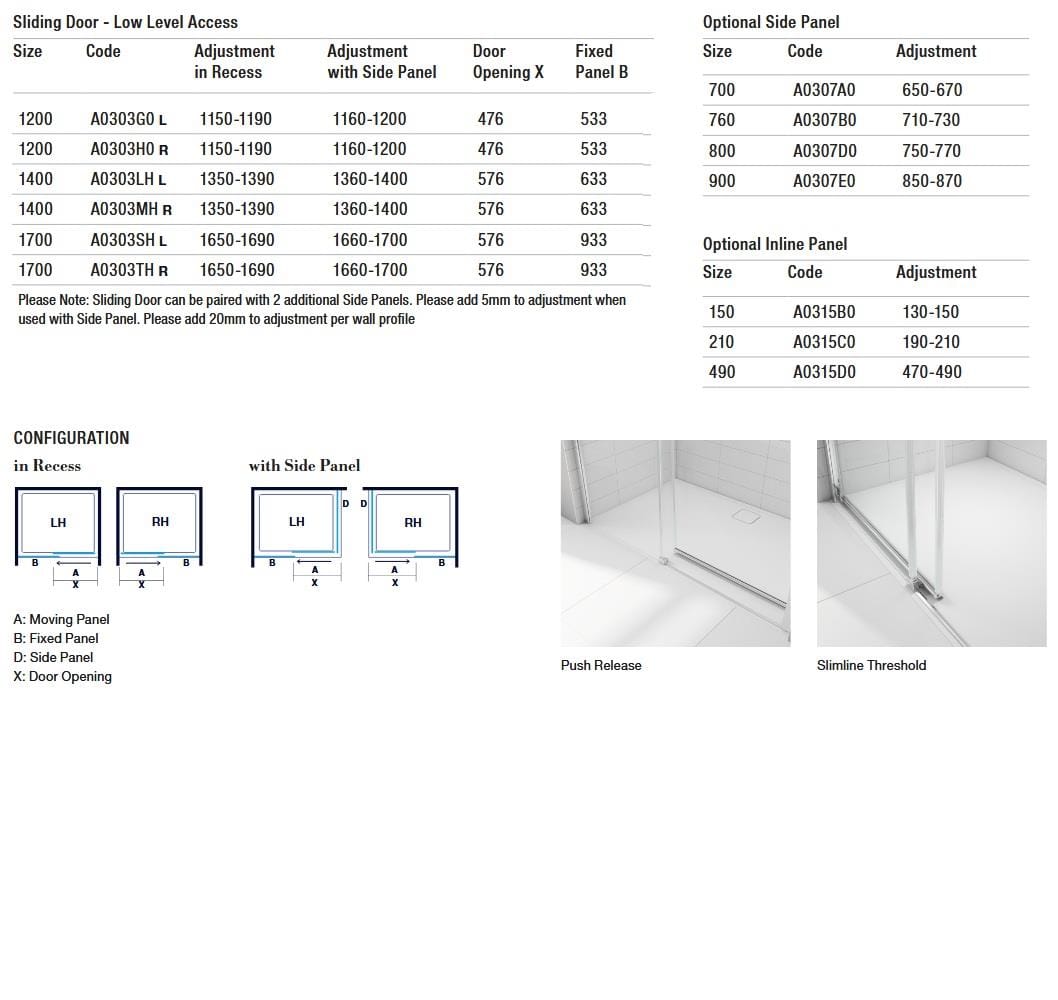 Merlyn Sliding Shower Door Merlyn Ionic Express Low Access Sliding Shower Door