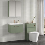 Aquarius Bathrooms Wall Mounted Vanity Unit Aquarius Brisbane 600mm Wall Hung 1 Drawer Vanity Unit with 1 Tap Hole Mid Edge Basin