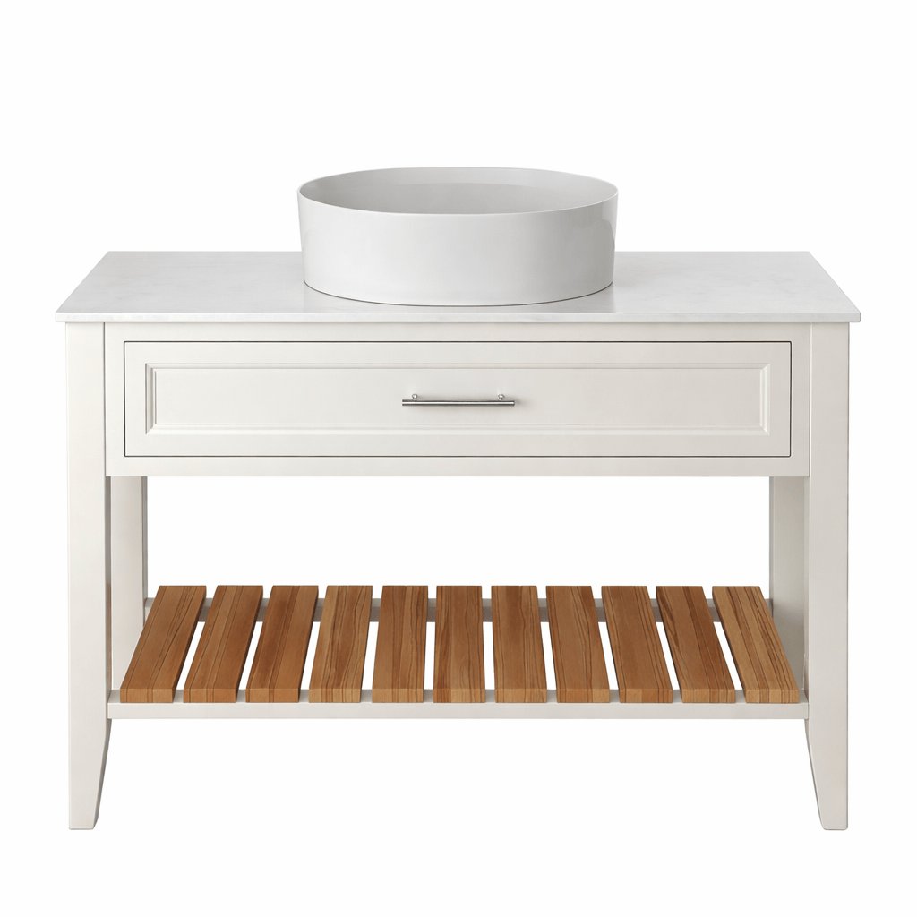 Heritage Floor Standing Vanity Unit Chantilly Heritage Broughton 1200mm Washstand, Worktop and Basin Bundle