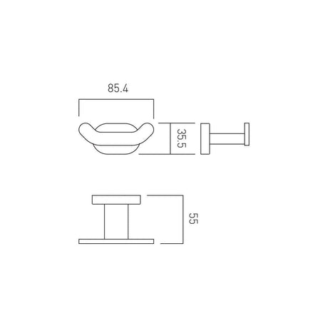 VADO Robe Hook Vado Life Robe Hook in Chrome