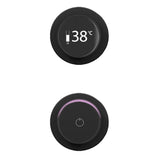 TED Concealed Shower Valve Matt Black TED Togo 2/3 Outlet Concealed Digital Shower Valve with Ring Style Plate