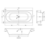 Aquarius Bathrooms Double Ended Bath Aquarius Maree Double Ended Bath With Legs Set