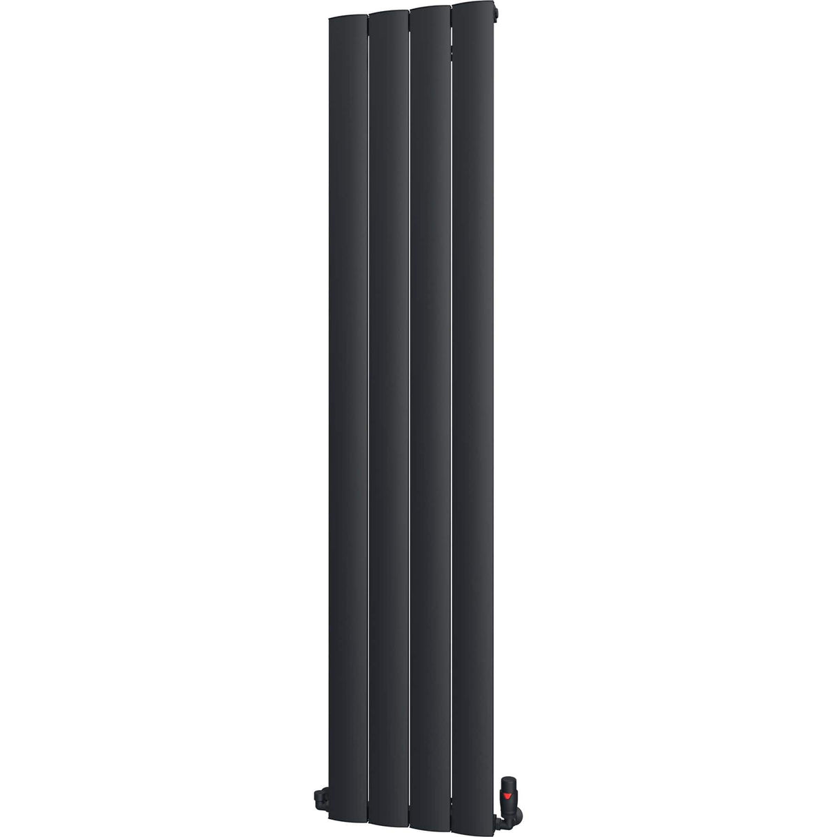 Aquarius Bathrooms Column Radiator 1800 x375mm / Black Aquarius Wave Verical Panel Radiator