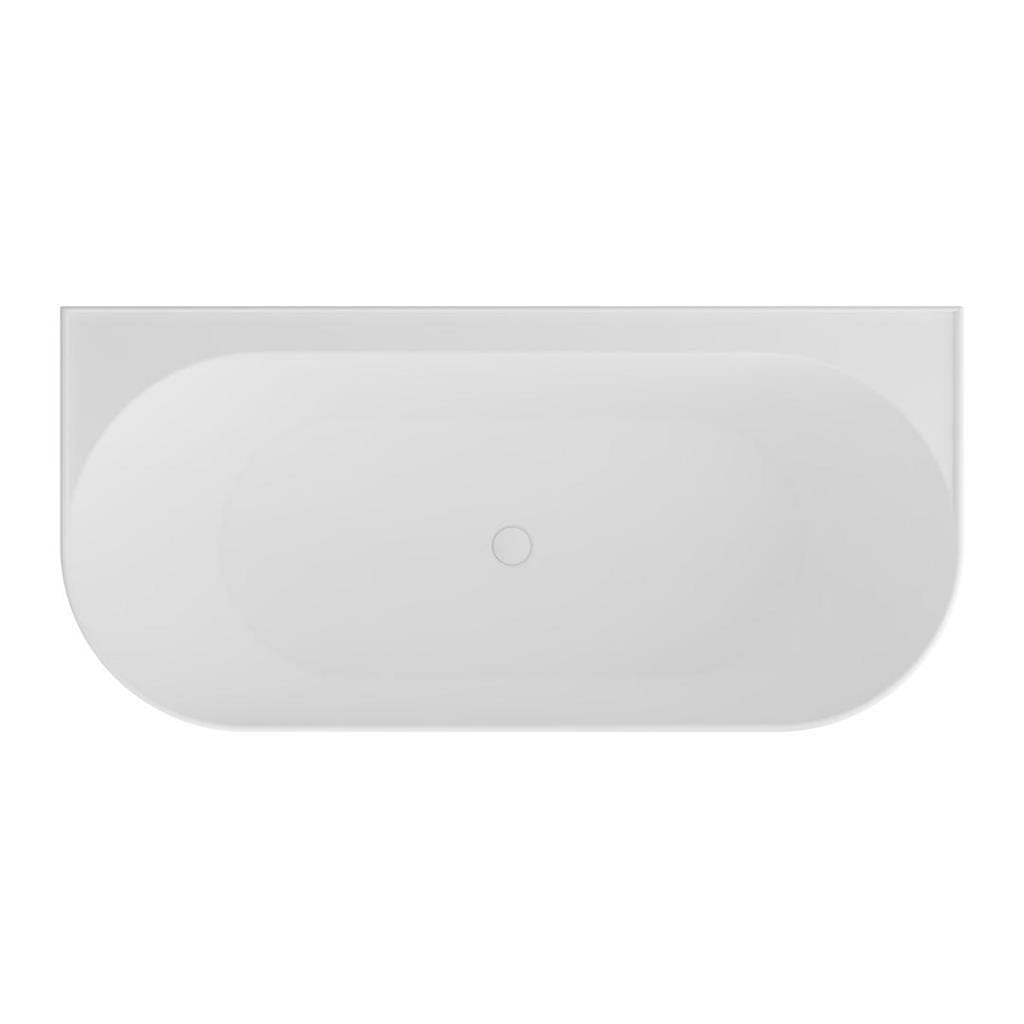Eastbrook Back to Wall Freestanding Baths Eastbrook Brockland Freestanding Bath - 1600 x 750mm - Gloss White
