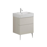 Crosswater Wall Mounted Vanity Unit Crosswater Avenue Vanity Unit with Basin - 600mm - Two Drawer - Wall Mounted