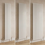 Aquarius Bathrooms Panel Radiator 1800 x 630mm / White Aquarius Flat Single Vertical Radiator
