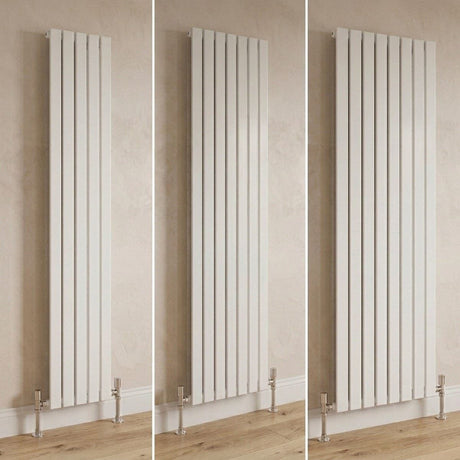Aquarius Bathrooms Panel Radiator 1800 x 630mm / White Aquarius Flat Single Vertical Radiator