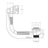 Imex Bath Waste Imex Standard Bath Pop Up Bath Waste