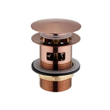 JTP Bath Waste Brushed Bronze JTP VOS Pop Up Bath Waste for Free Standing Baths with Encapsulated Overflow