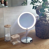 Smedbo Cosmetic and Shaving Mirror Smedbo Beslagsboden Glow Freestanding LED Magnifing Mirror