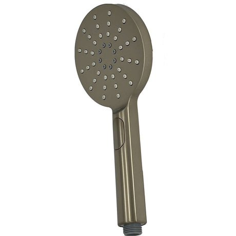 TED Shower Handset Brushed Nickel TED Universal 3 Function Round Shower Handset