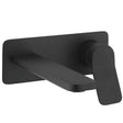 Crosswater Wall Mounted Basin Tap Matt Black Crosswater Glide II Wall Mounted Basin Mixer Tap