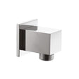 Crosswater Shower Elbow Crosswater Square Wall Outlet in Chrome