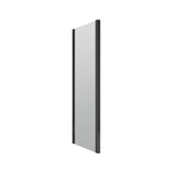 Aquarius Bathrooms Side Panel Matt Black / 700mm Aquarius Urbano 6mm Side Panel 1850mm