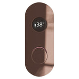 TED Concealed Shower Valve Brushed Bronze TED Togo 2/3 Outlet Concealed Digital Shower Valve with Oval Plate