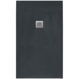Tissino Rectangle Shower Tray 1600 x 800mm Tissino Giorgio2 Rectangle Shower Tray in Graphite Slate