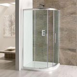 Eastbrook Quadrant Shower Enclosure Eastbrook Volente Offset Quadrant Shower Enclosure - 1000 x 800mm - 6mm Glass in Chrome