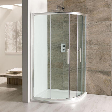 Eastbrook Quadrant Shower Enclosure Eastbrook Volente Offset Quadrant Shower Enclosure - 1000 x 800mm - 6mm Glass in Chrome