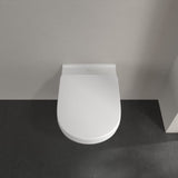 Villeroy & Boch Wall Hung Toilet Villeroy & Boch O.novo Wall Hung Rimless DirectFlush Toilet with Soft Close Seat