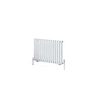 Eastbrook Panel Radiator Eastbrook Tunstall Straight Horizontal Designer Radiator in Matt White
