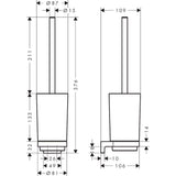Hansgrohe Toilet Brush Hansgrohe Addstoris S Wall Mounted Toilet Brush and Holder