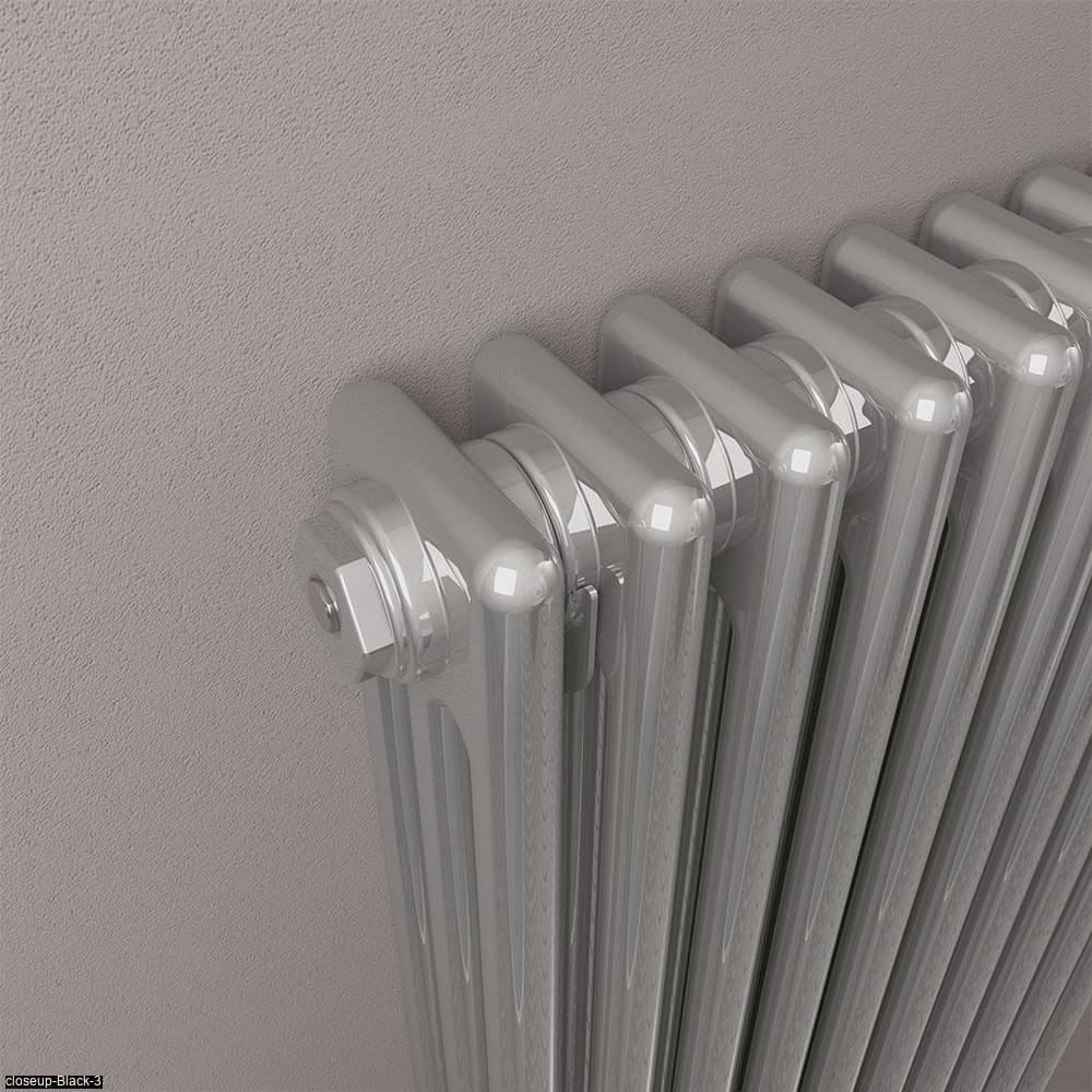 Eastbrook Column Radiator Eastbrook Rivassa Traditional 3 Column Radiator in Chrome Effect