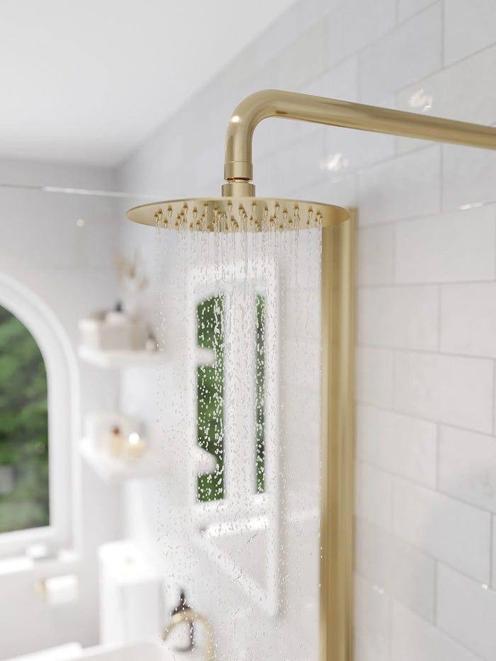 Saneux Cos shower head in brushed brass