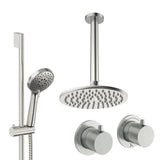 UK Bathroom Store Concealed Shower Set Crosswater Module Shower Set 2 with Riser Rail Kit and Overhead Shower