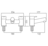 VADO Bath Mixer Vado Sense Bath Filler Tap in Chrome