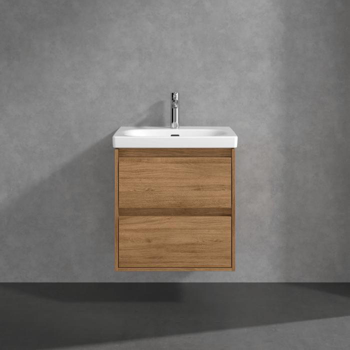 Villeroy & Boch Wall Mounted Vanity Unit Villeroy & Boch Skyla Wall Mounted 600mm Two Drawer Vanity Unit with Basin