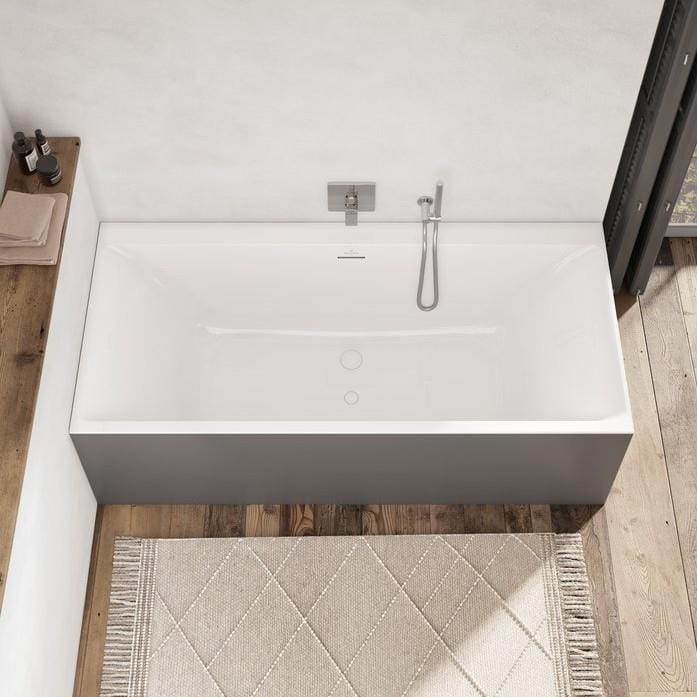 Villeroy & Boch Double Ended Bath Villeroy & Boch Subway 3.0 Double Ended Quaryl Bath with SilentFlow