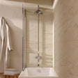 Crosswater Exposed Shower Set Crosswater Belgravia Traditional Thermostatic Shower Valve with Fixed Shower Head and Bath Spout in Chrome